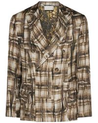 Pierre Louis Mascia - Fancy Double-Breasted Blazer - Lyst