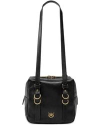 Pinko - Logo-Plaque Shoulder Bag - Lyst