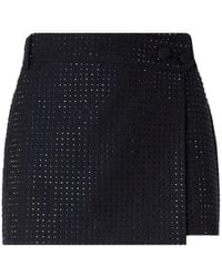Pinko - Rhinestone-Embellished Wrap Skirt - Lyst