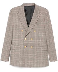 Reveres 1949 - Prince Of Wales Geruite Blazer - Lyst
