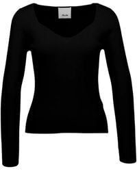 Allude - V-Neck Top - Lyst