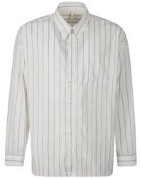 sunflower - Striped-Pattern Chest-Pocket Shirt - Lyst