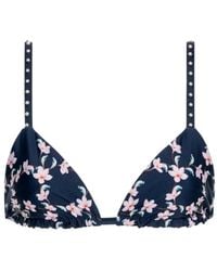 Agua Bendita - Tulua Anhelo Floral-Print Bikini Top - Lyst