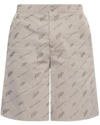 Off-White c/o Virgil Abloh - Logo-Pattern Shorts - Lyst