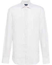 Paul & Shark - Striped Linen Shirt - Lyst