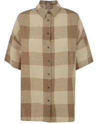 Apuntob - Check-Patterned Short-Sleeve Shirt - Lyst