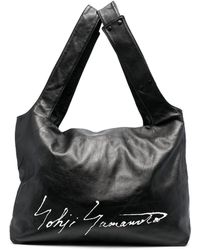 discord Yohji Yamamoto - Infinite Signature Shopper Met Logoprint - Lyst