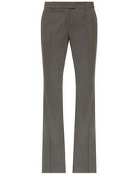 The Attico - Pressed-Crease Flared Trousers - Lyst