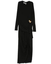 Moschino - Bow-Detail Maxi Dress - Lyst