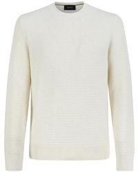 BOSS - Pull En Maille Texturée - Lyst