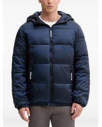 Guess - Hooded Puffer Jacket - Lyst