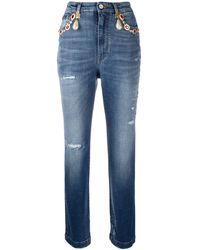 Dolce & Gabbana Cropped Jeans - Blauw