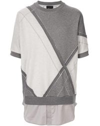 3.1 Phillip Lim Diamond Check Sweatshirt - Gray
