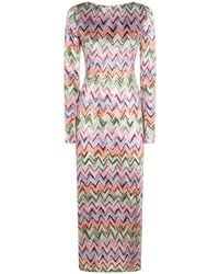 Missoni - Robe De Plage À Manches Longues Et Motif Zig-Zag - Lyst