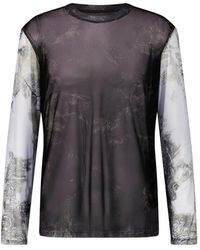 LUEDER - Two-Tone Long-Sleeve T-Shirt - Lyst