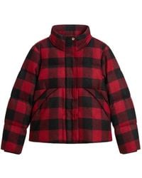 Woolrich - Check Virgin-Wool Puffer Jacket - Lyst