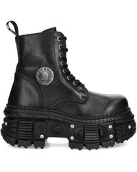 New Rock - 100Mm Lace-Up Boots - Lyst