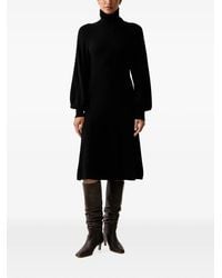 Pinko - Wool-Blend Turtleneck Midi Dress - Lyst