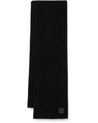 KARL LAGERFELD - Logo-Patch Ribbed Scarf - Lyst