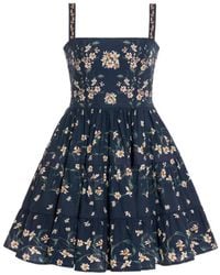 Agua Bendita - Robe Courte Lima Promesa À Fleurs Imprimées - Lyst