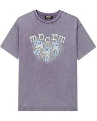 Mini Cream - Graphic-Print Bow-Detail T-Shirt - Lyst