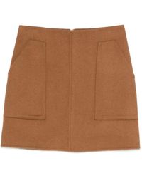 MAISON 123 - Camellia Patch Pockets Mini Skirt - Lyst