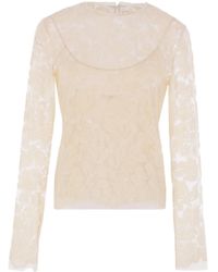 Ermanno Scervino - Lace Long-Sleeve Top - Lyst