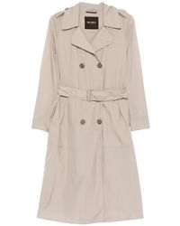 Moorer - Cleopatra Belted Double-Breasted Trench Coat - Lyst