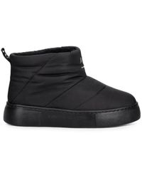 ARMANI EXCHANGE - Quilted Logo-Print Boots - Lyst