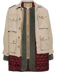 Kolor - Jacke Im Patchwork-Look - Lyst