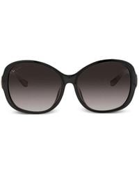 Ferragamo - Full Rim Oval-Frame Sunglasses - Lyst