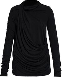 Entire studios - Long-Sleeve Draped Top - Lyst
