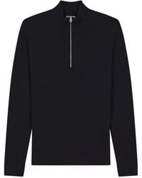 Fursac - Fine-Knit Merino Wool Half-Zip Sweater - Lyst