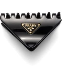Prada - Logo-Appliqué Hair Clip - Lyst