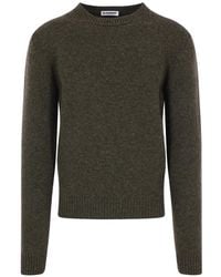 Jil Sander - Crew-Neck Wool Sweater - Lyst