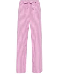 Tekla - Striped Poplin Pyjama Pants - Lyst
