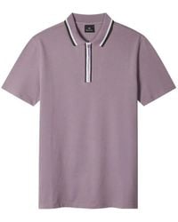 Paul Smith - Zip Detail Polo Shirt - Lyst
