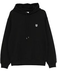 Maison Kitsuné - Felpa Con Applicazione Testa Di Volpe - Lyst