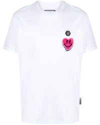 Philipp Plein - Katoenen T-shirt Met Print - Lyst