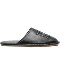 Amiri - Ma Appliqué Leather Slippers - Lyst