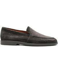 Santoni - Suede Slip-On Loafers - Lyst