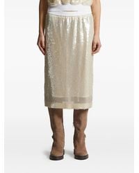 Peserico - Sequin-Embellished Skirt - Lyst