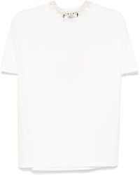 Nissa - T-Shirt Mit Verziertem Kragen - Lyst