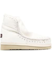Mou - Botas slip-on con parche del logo - Lyst