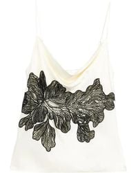 Patrizia Pepe - Lace-Detail Sleeveless Top - Lyst