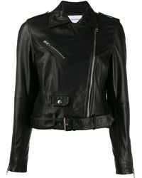 Calvin Klein Klassische Bikerjacke - Schwarz