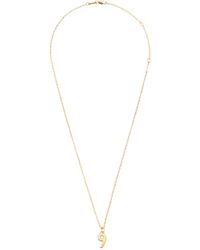 Ami Paris - Hammered Number Pendant Necklace - Lyst