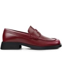 Camper - Donna Leather Square-Toe Loafers - Lyst