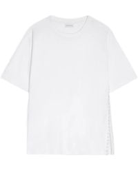 Dries Van Noten - Button-Embellishment Cotton T-Shirt - Lyst