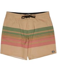 Billabong - Spinner Horizontal-Stripe Drawstring Swim Shorts - Lyst